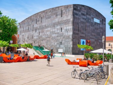 Viyana, Avusturya - Haziran 2022: Müze modernisti Kunst Stiftung Ludwig Wien (Modern Sanat Müzesi))