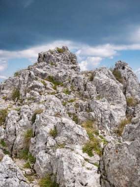 Romanya 'nın Karpat Dağları' nın Bucegi Dağı 'ndaki güzel manzara.