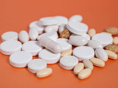 Many different types of pills or medicine drugs