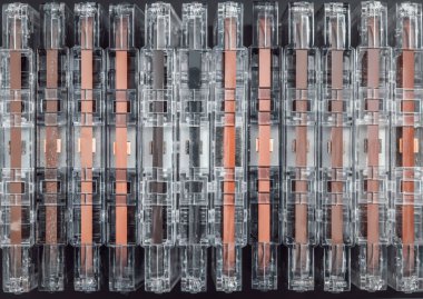 Many old vintage cassette tapes . Music concept