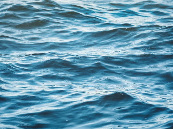 Blue Sea Water Ripples Texture Background — Stockfoto