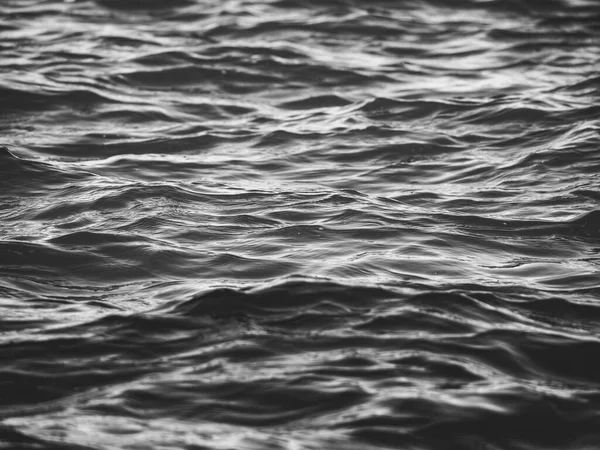 Black White Water Ripples Surface Texture Background — Stock Photo, Image