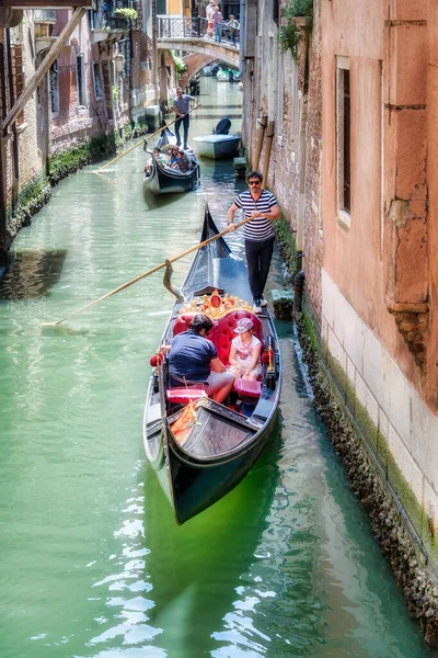 Venise Italie Mai 2023 Balade Traditionnelle Gondole Sur Les Canaux — Photo