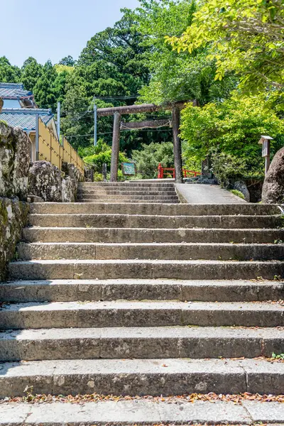 Stock image Daimon-zaka cobblestone staircase slope . Short walk on the Kumano Kodo pilgrimage route.