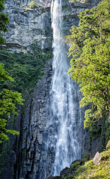 stock image View with Nachi Waterfall located in Nachikatsuura, Wakayama, Japan. Beautiful natural landscape scenery