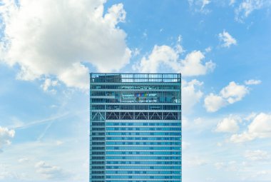 View with the top floors and observation deck of Abeno Harukas, clipart