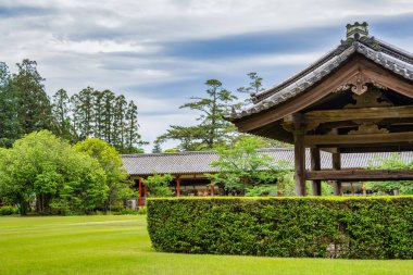 Japonya 'nın Nara kentindeki Todaiji Budist Tapınağı' ndan manzara.