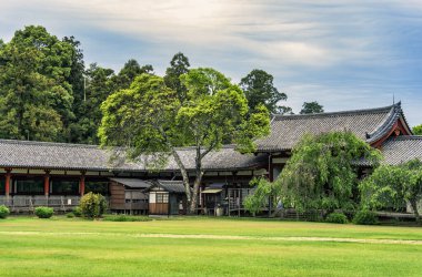 Japonya 'nın Nara kentindeki Todaiji Budist Tapınağı' ndan manzara.