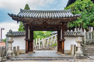 Japonya 'nın Nara kentindeki Todaiji Budist Tapınağı' ndan manzara.