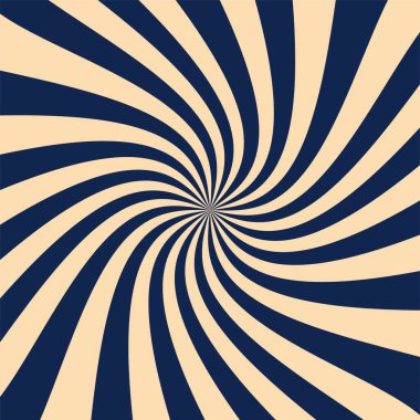 70 'lerin renkli gökkuşağında Retro Vintage güneş patlaması. Kırmızı, mavi, turuncu, bej.