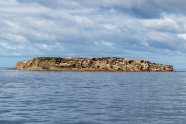 Şili 'deki Marta Adası manzarası.