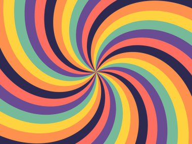 Renkli psikedellik güneş patlaması, yıldız patlaması ya da güneş ışığı girdabı.