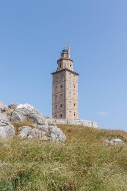 Herkül Kulesi, Torre de Herkül veya Roma deniz feneri Bir koruna İspanya, UNESCO dünya mirası