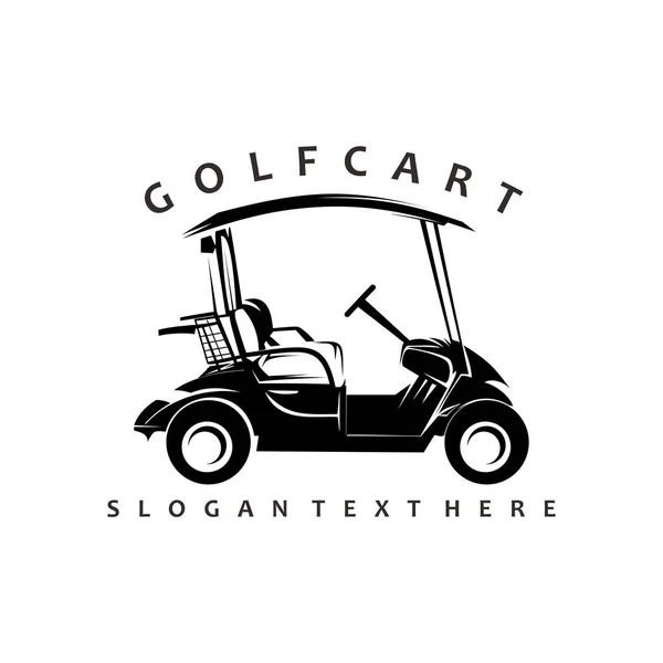 Golf Chariot Logo Vecteur Illustration Vectoriel — Image vectorielle