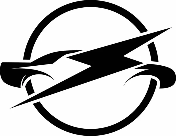 Elektrický Vůz Pronájem Logo Design Vektor — Stockový vektor
