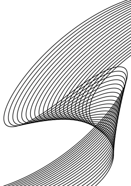 抽象的な波線アートの背景 — ストック写真