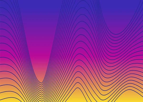 Abstract Wave Lines Art Background — 스톡 사진