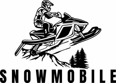 kar mobil izleri logo tasarım vektörü