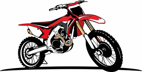 Motorcross Sport Logo Pictogram Ontwerp Vector — Stockvector