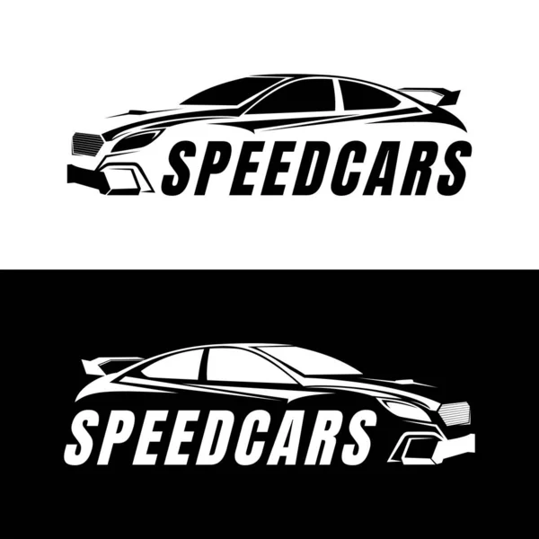 Prędkość Samochody Projektowanie Logo Wektor — Wektor stockowy