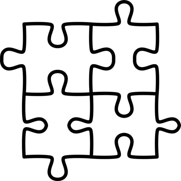 Lignes Puzzle Dessins Art Vectoriel — Image vectorielle
