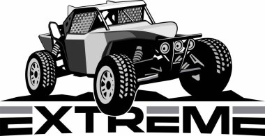 Hatalı off-road sosyal kulüp logo tasarım vektörü