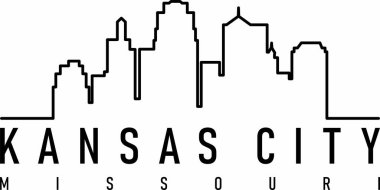 Kansas City Missouri Ufuk çizgisi tasarım sanatı