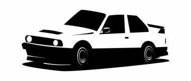 araba illüstrasyon tasarım vektör sanatı