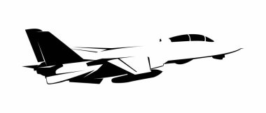 Uçak jet çizimi tasarım vektör sanatı