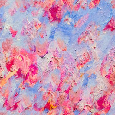 Renkli kırmızı renkli çiçeklerin kusursuz desenli fotoğrafı çayır, boya fırçası darbeleri, yakın çekim..