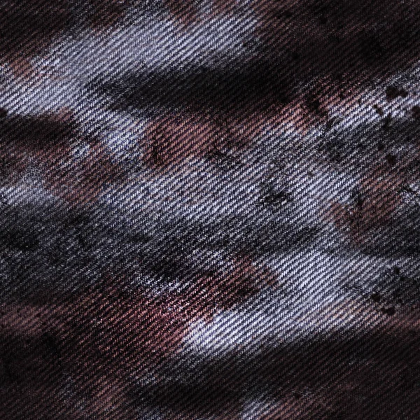 ブルーカラーのシームレスなテクスチャ写真が焼かれ 血が浸されたデニムやジーンズ素材 — ストック写真