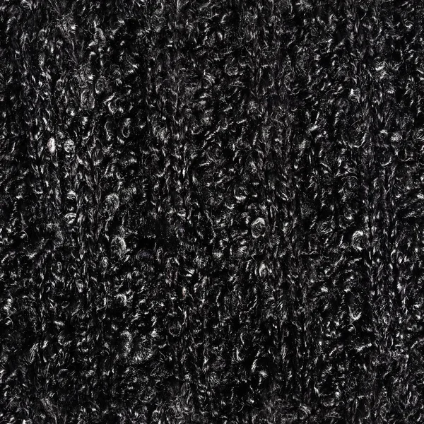 Seamless Texture Photo Black Astrakhan Material — Stock Photo, Image
