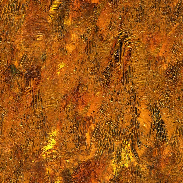 Seamless Texture Photo Golden Paint Brush Strokes Close Stock Image