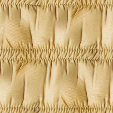 Tertemiz fildişi ya da şampanya rengi şeftali renkli ve dikişli domuz pastırması..