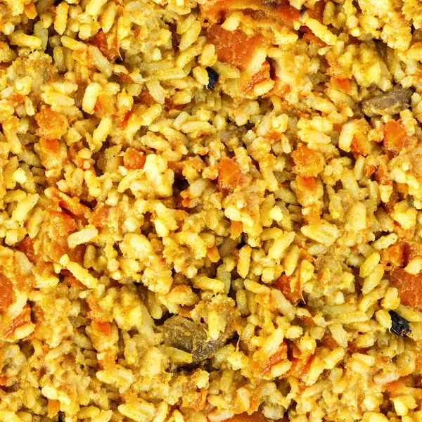 Pirinç pilavının kusursuz 4k fotoğraf dokusu.