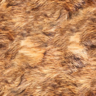 Dağınık doğal kahverengi kürkün kusursuz 4k fotoğraf malzemesi dokusu.