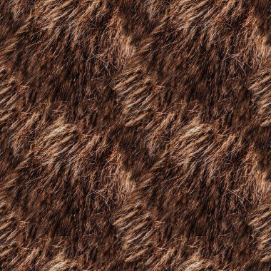 Kahverengi doğal kürk malzemesinin 4k fotoğraf dokusunu kusursuz bir şekilde kapat..