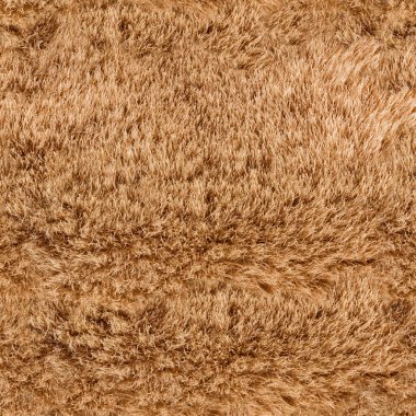 Açık kahverengi sentetik kürk malzemesinin kusursuz 4k fotoğraf dokusu.