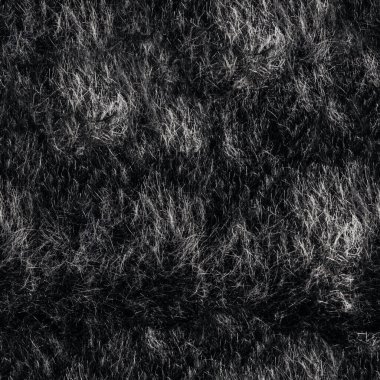 Siyah ve yoğun kürk malzemesinin kusursuz 4k fotoğraf dokusu.