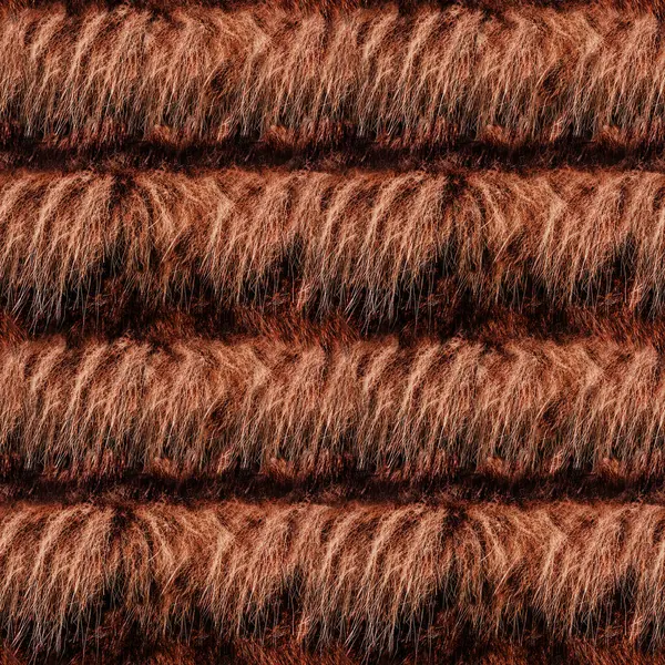 Kahverengi, dağınık ve buruşuk kürklü 4k fotoğraf dokusu..