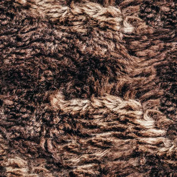 Koyu kahverengi yoğun kürk malzemesinin kusursuz 4k fotoğraf dokusu.