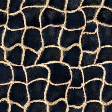 Düz 4k fotoğraf dokusu kumaş kumaş ipten örülmüş ağ örülmüş siyah deri yüzey.