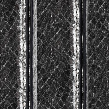 Sivri uçlu ve çizgili 4k fotoğraf dokusu dikişli siyah renkli yılan derisi..