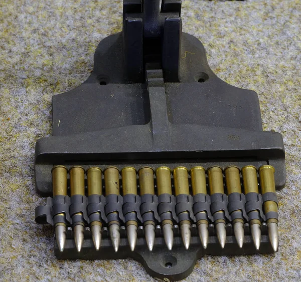 Elvington York March 2023 British 303 Machine Gun Belt Loading — Stock Photo, Image