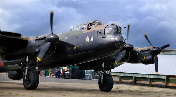東カークビー リンカーンシャー州 イギリス 2023年5月 ランカスターJane飛行場 イギリス第二次世界大戦重4機関爆撃機 — ストック写真