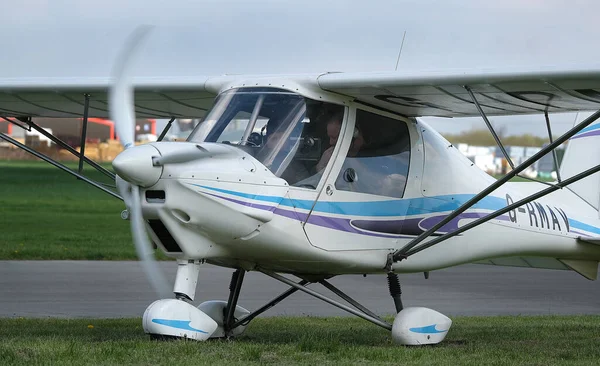 Breighton Yorkshire May 2023 Civilian Light Aircraft Private Airfield — Stock Photo, Image