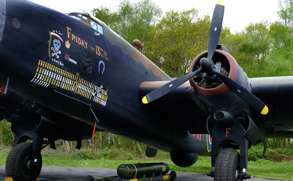 2023年5月 约克郡约克郡 约克郡 艾灵顿 Handley Page Halifax重型四引擎炸弹 — 图库照片