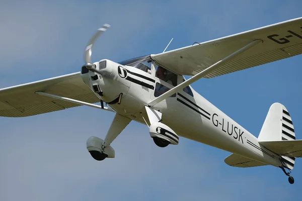 Breighton Yorkshire June 2023 Light Aircraft Flying Club Field Luscombe — Stock Photo, Image