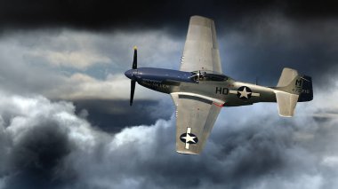 Zafer gösterisi, Leicester, Uk, Eylül 2023. 2. Dünya Savaşı 'nda canlı tarih olayı. Kuzey Amerika Havacılık P-51 Mustang, 2. Dünya Savaşı ve Kore Savaşı sırasında Amerika Birleşik Devletleri 'nin en uzun menzilli avcı uçağı ve avcı uçağıdır..