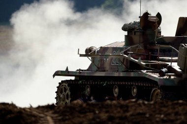 Zafer Şovu. Leicester, İngiltere, Eylül 2023. Yaşayan ikinci dünya savaşı tarihi gösterisi ve hava gösterisi. Sturmgeschtz III, Almanya 'nın II..